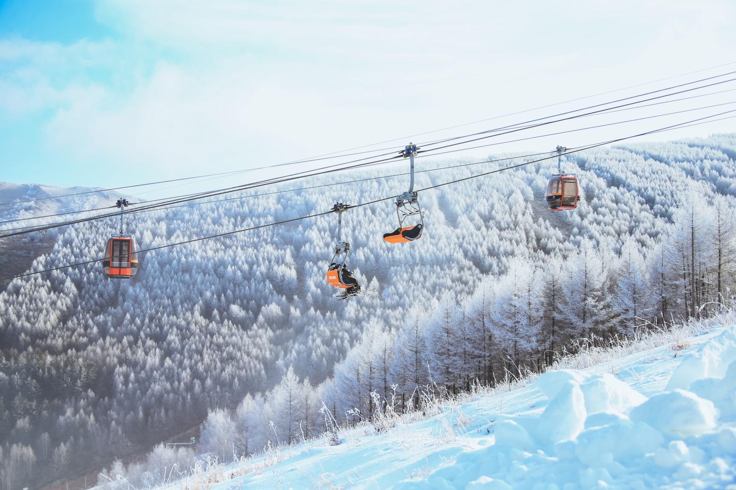 萬龍滑雪場脫掛索道+高巖+張家口市萬龍運動旅游有限公司+空中驛站+1號索道：長度：1550米，高差：463米；2號索道：長度：(1).jpg